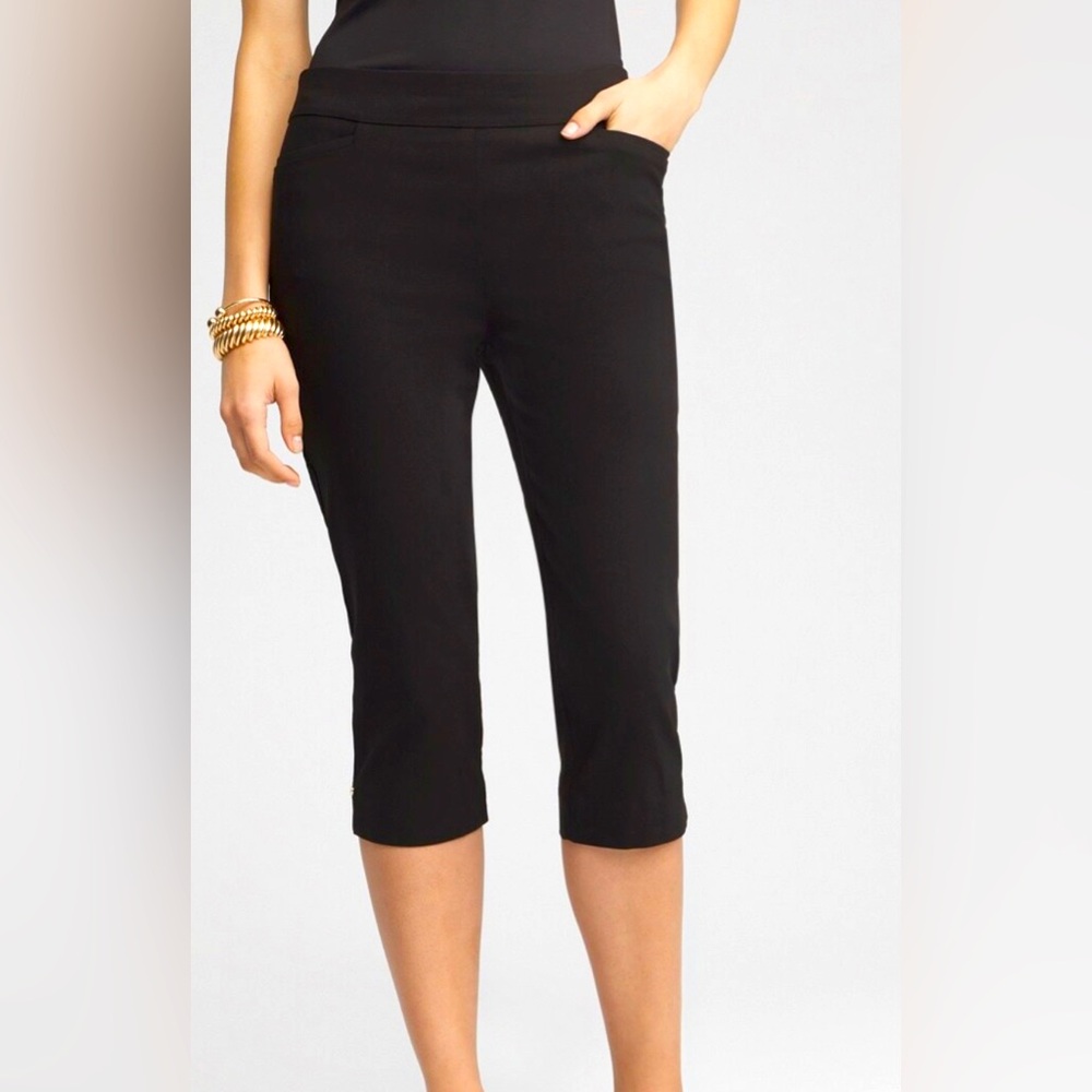 Chicos Rivet Capri Pants Size 2.5/14